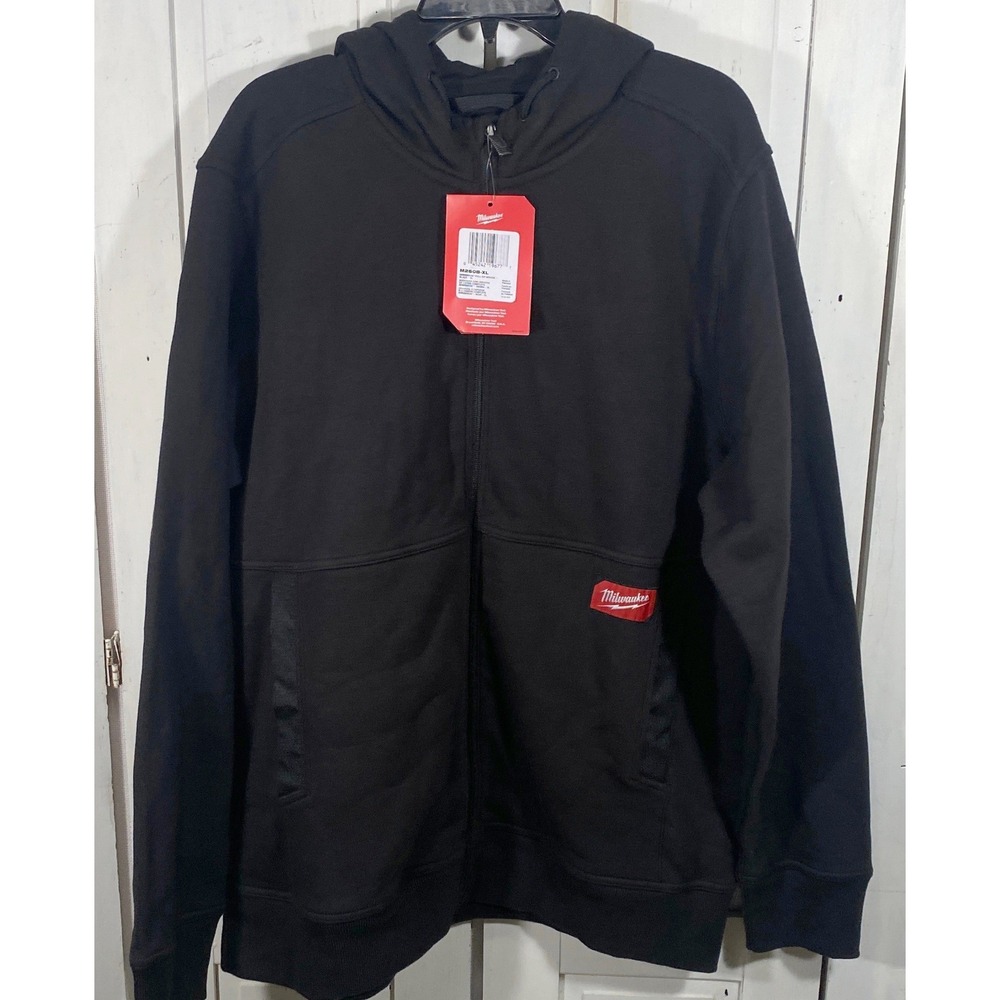NEW Milwaukee Gridiron Full Zip Insulated Hoodie Mens XL Black Workwear
